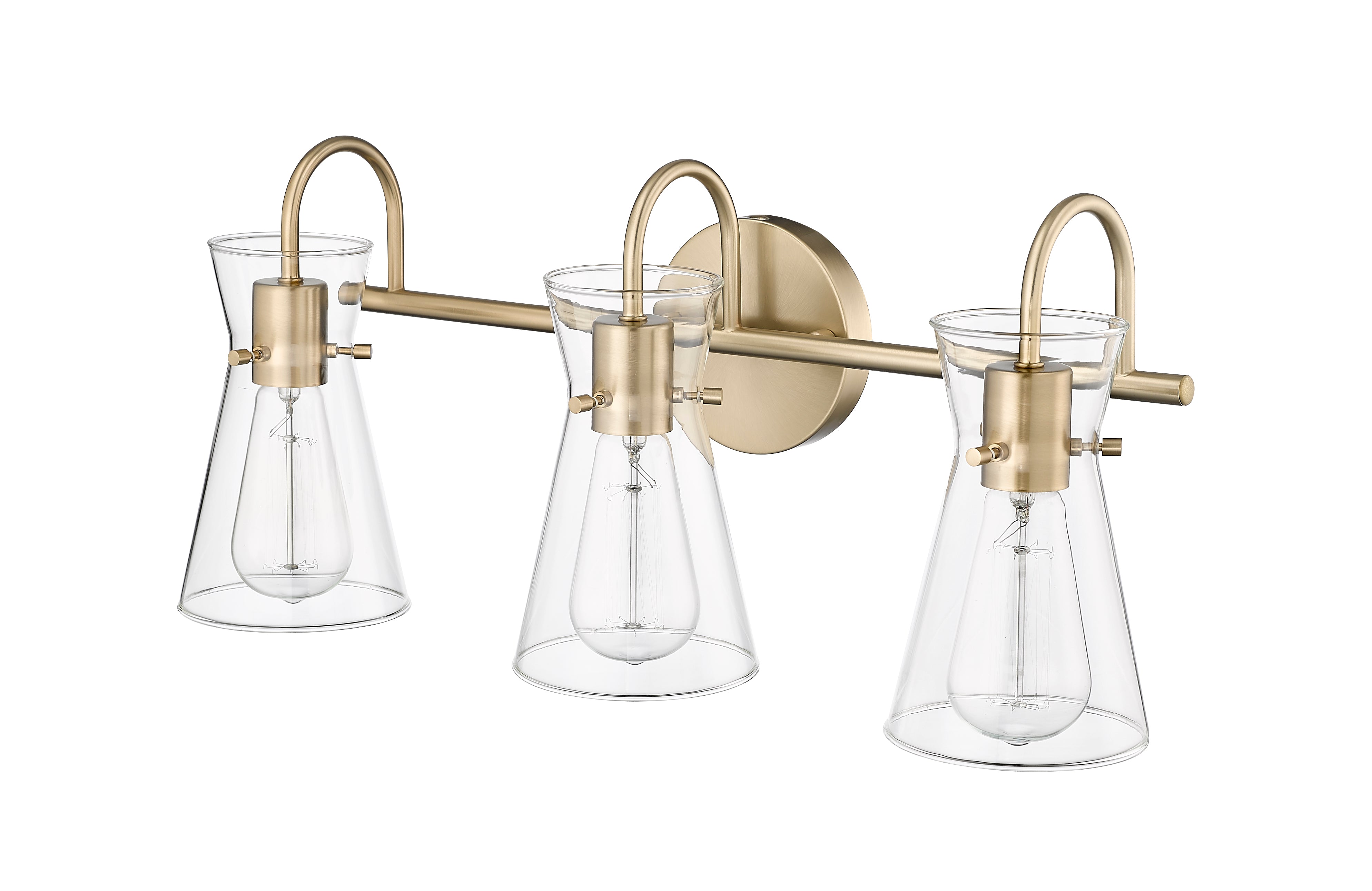 22'' Camellia Modern Gold 3 Light Bath Vanity