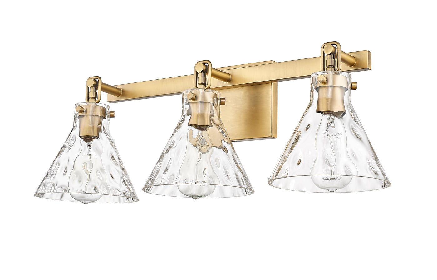 25.5'' Barlon Vintage Brass 3 Light Bath Vanity