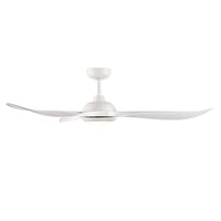 Wynleaf 52'' 3 Blades Matte White Led indoor & Outdoor DC Ceiling Fan With Wall Control