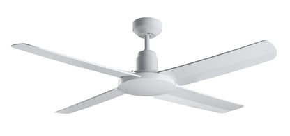52 Inch IP55 Wet Rated White Fan with Remote