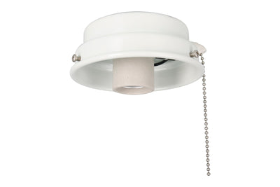 4.5-inch White Outdoor Fan Light Kit Fitter