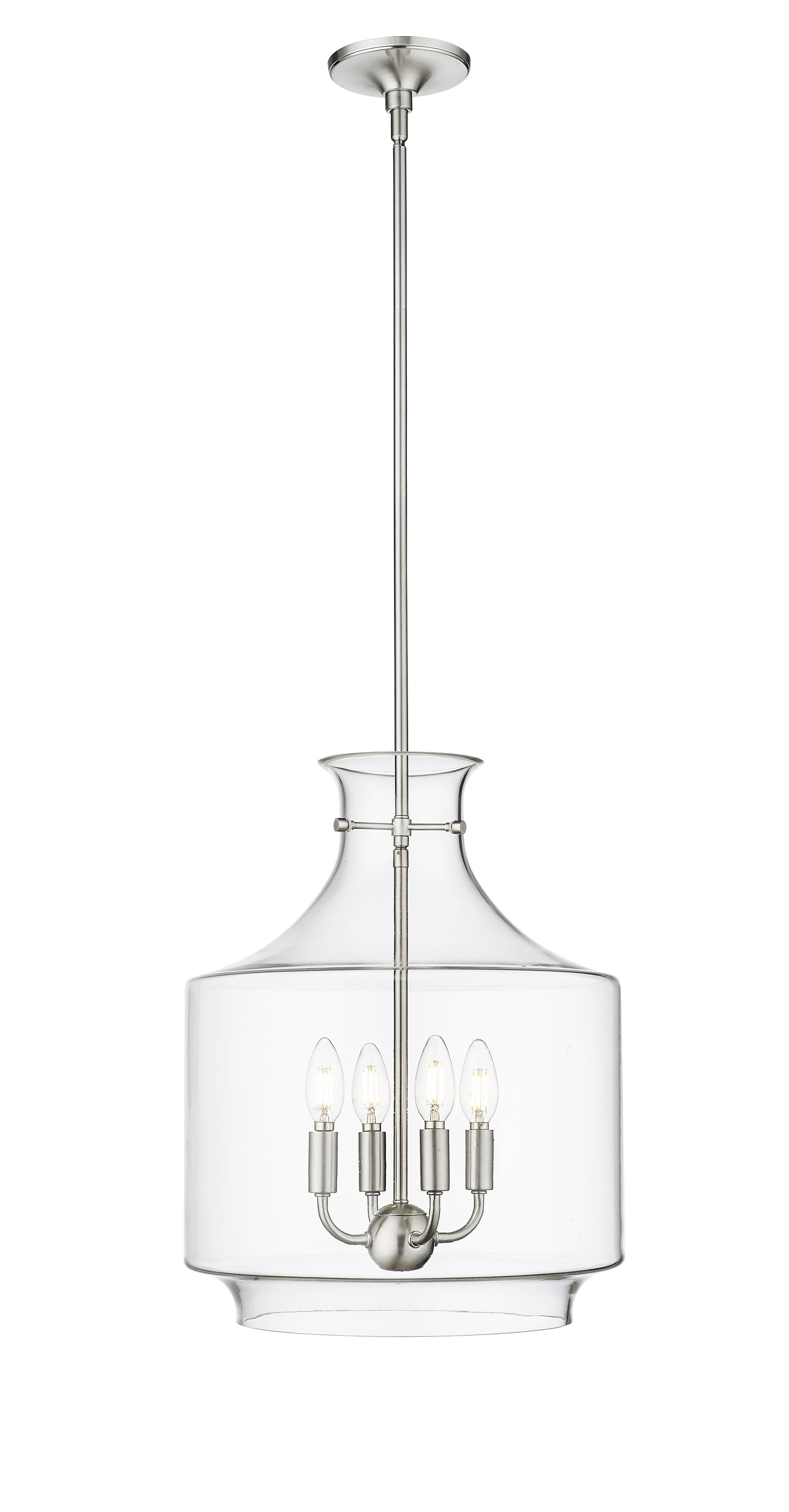 19'' Mahannah Brushed Nickel 4 Light Pendant