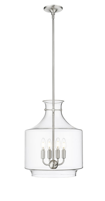 19'' Mahannah Brushed Nickel 4 Light Pendant