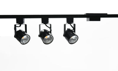 4-foot Black Track Lighting Kit