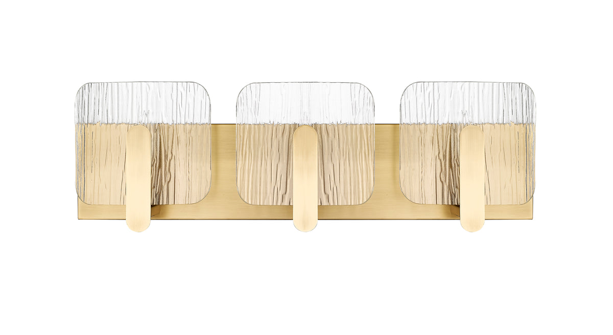 24'' Rimini Vintage Brass 3 Light Bath Vanity