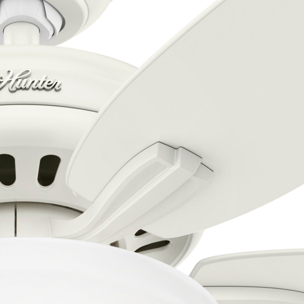 52 inch Newsome Fresh White LED Ceiling Fan with Pull Chain