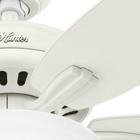 52 inch Newsome Fresh White LED Ceiling Fan with Pull Chain