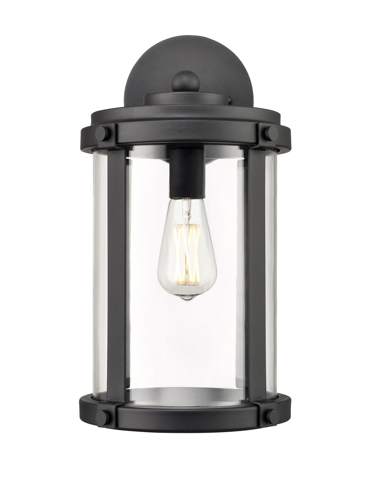 9'' Pennfield Textured Black 1 Light Wall Sconce