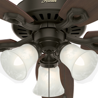 52 inch Builder New Bronze Ceiling Fan with LED Light Kit and Pull Chain