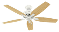52 inch Newsome Fresh White Ceiling Fan and Pull Chain