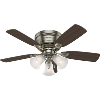 42 inch Low Profile Antique Pewter Low Profile Ceiling Fan and Pull Chain