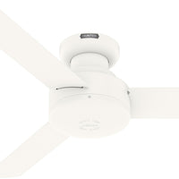 44 inch Presto Matte White Low Profile Ceiling Fan and Wall Control
