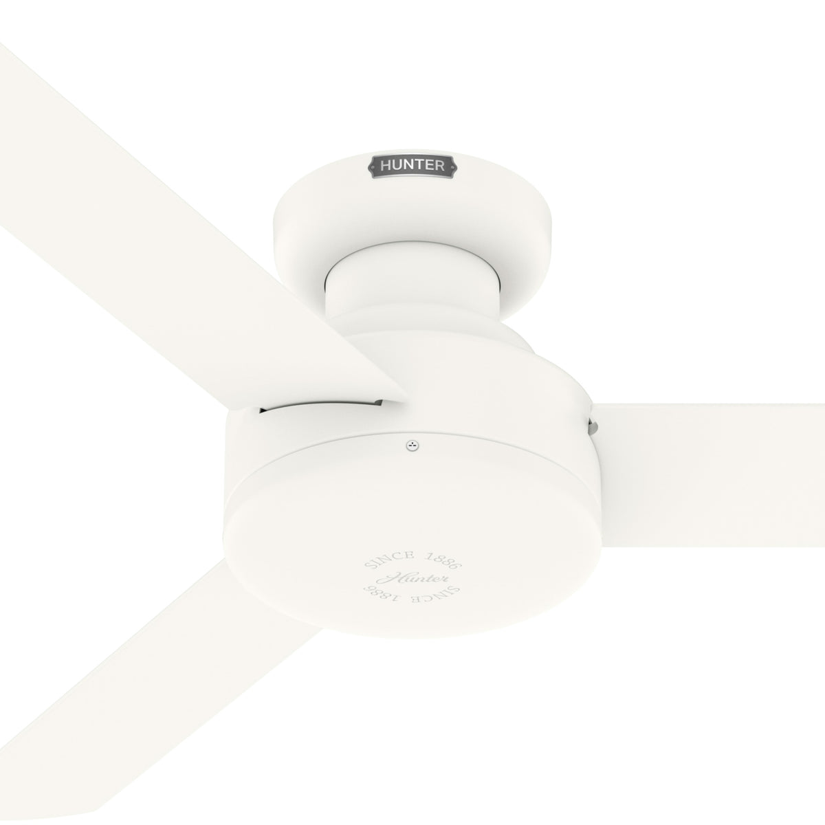 44 inch Presto Matte White Low Profile Ceiling Fan and Wall Control