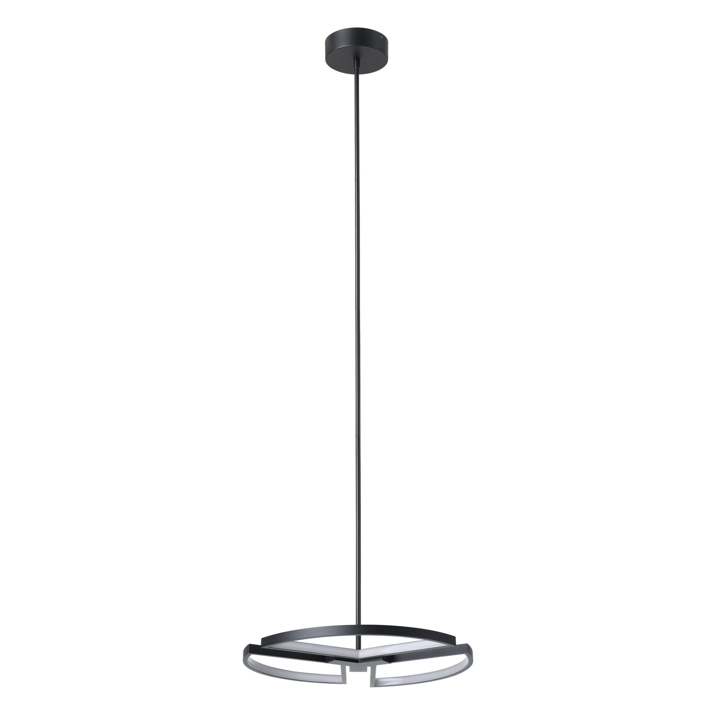 Alfie 20-inch 3-light Textured Black 3CCT LED Chandelier