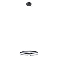 Alfie 20-inch 3-light Textured Black 3CCT LED Chandelier