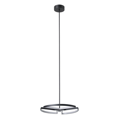 Alfie 20-inch 3-light Textured Black 3CCT LED Chandelier