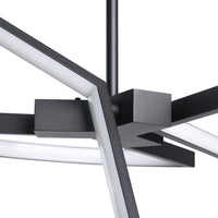 Alfie 20-inch 3-light Textured Black 3CCT LED Chandelier