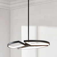 Alfie 20-inch 3-light Textured Black 3CCT LED Chandelier