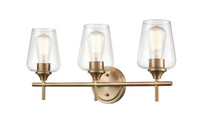 22'' Ashford Modern Gold 3 Light Bath Vanity