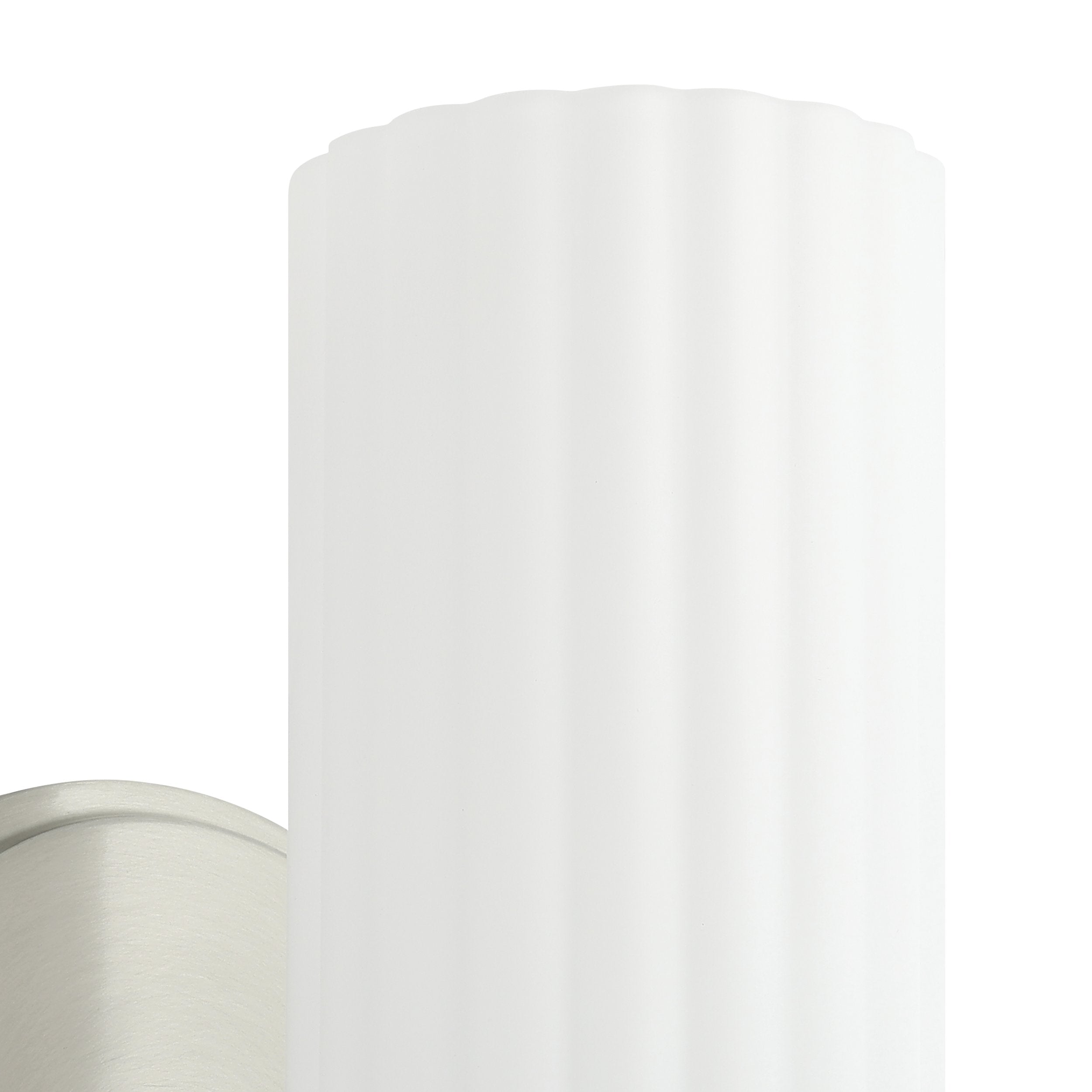 Bedminster 5-inch 1-light Brushed Nickel Vanity Light with Etched Opal Ribbed Glass Shade