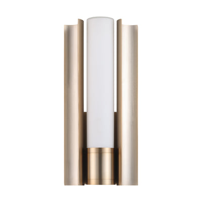 Colton 12-inch 1-light Champagne Gold 5CCT LED Vanity Light with Etched Opal Glass Shade