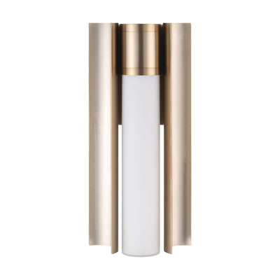 Colton 12-inch 1-light Champagne Gold 5CCT LED Vanity Light with Etched Opal Glass Shade