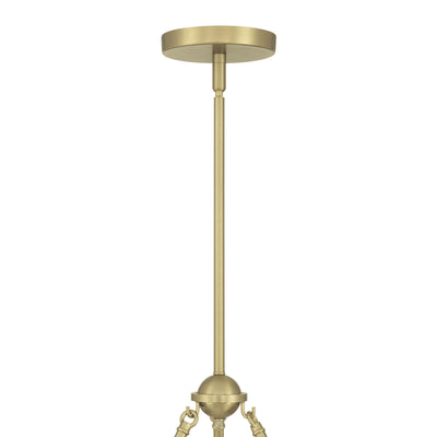 25.5'' Rovessa Vintage Brass 6 Light Chandelier