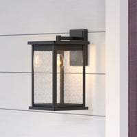 8.5'' Bowton Powder Coated Black 1 Light Wall Sconce