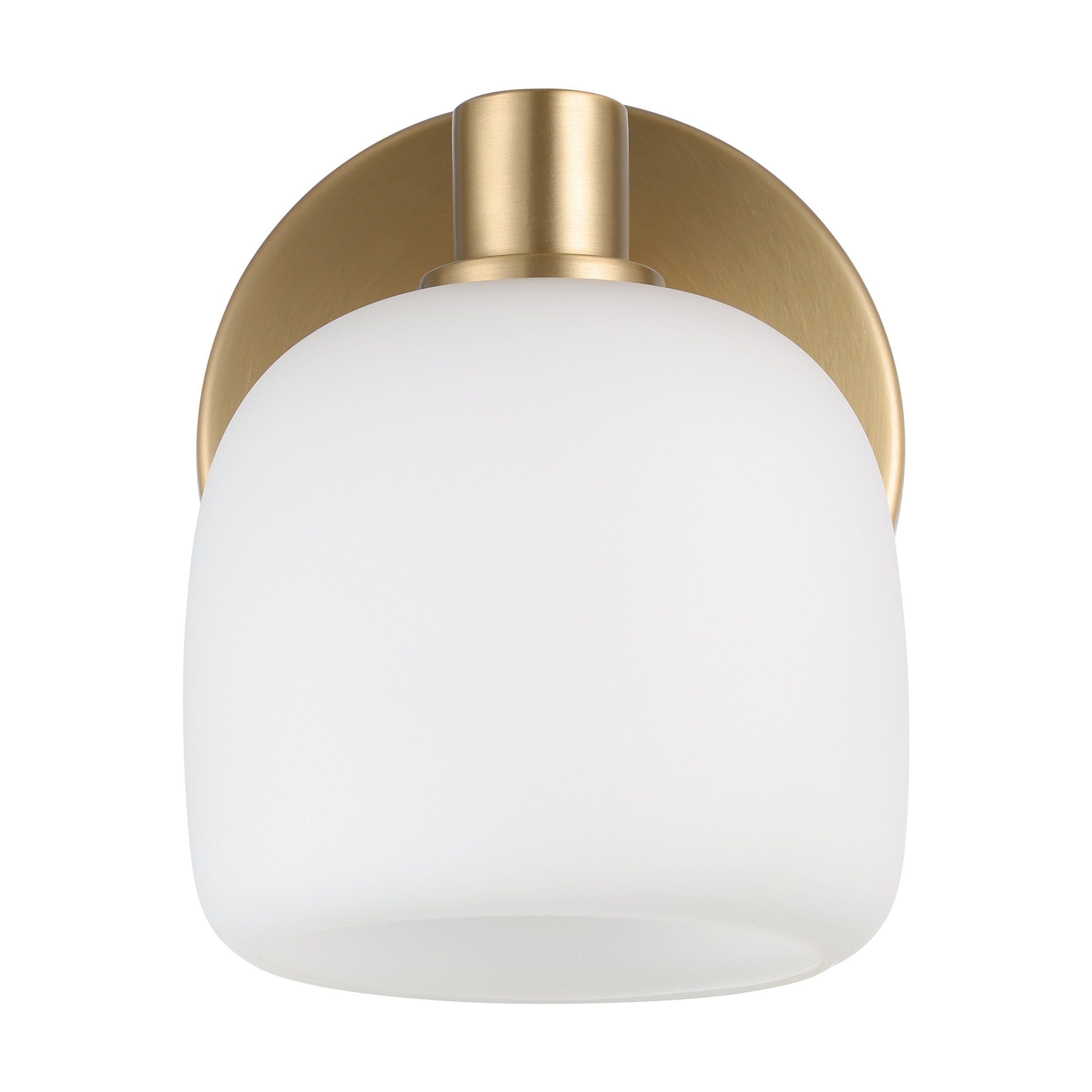 Valentina 5-inch 1-light Champagne Gold Vanity Light with Etched Opal Glass Shade