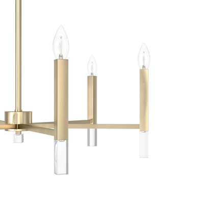 Sunjai 30-inch 6-light Alturas Gold Chandelier