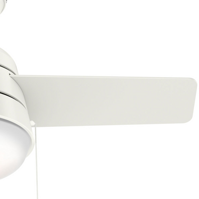 36 inch Aker Fresh White Ceiling Fan with LED Light Kit and Pull Chain