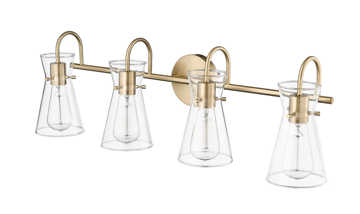 30.7'' Camellia Modern Gold 4 Light Bath Vanity