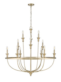 40.2'' Emery Modern Gold 12 Light Chandelier