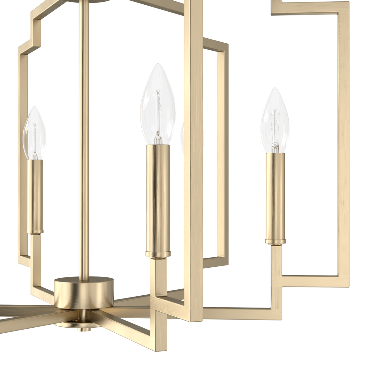 Zoanne 24-inch 6-light Alturas Gold Lantern Chandelier