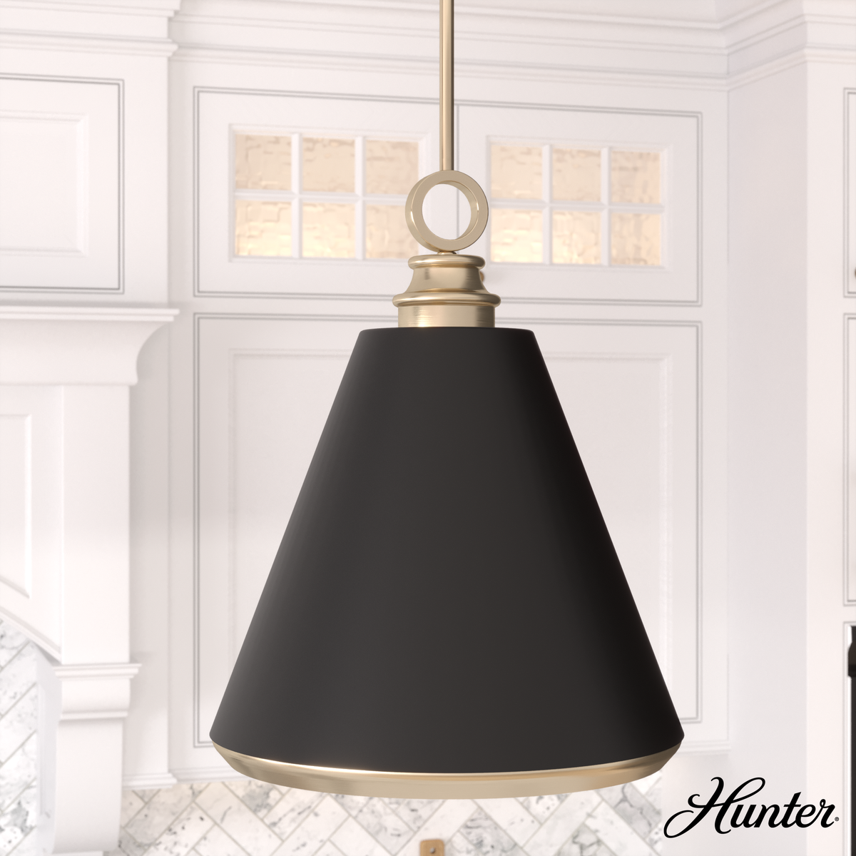 Ontario 24-inch 3-light Luxe Gold Vanity Light with Amber Glass