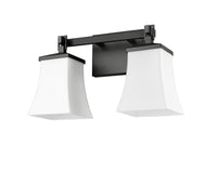 15'' Sonorra Matte Black 2 Light Bath Vanity