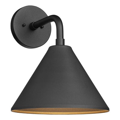 12'' Axston Textured Black 1 Light Wall Sconce