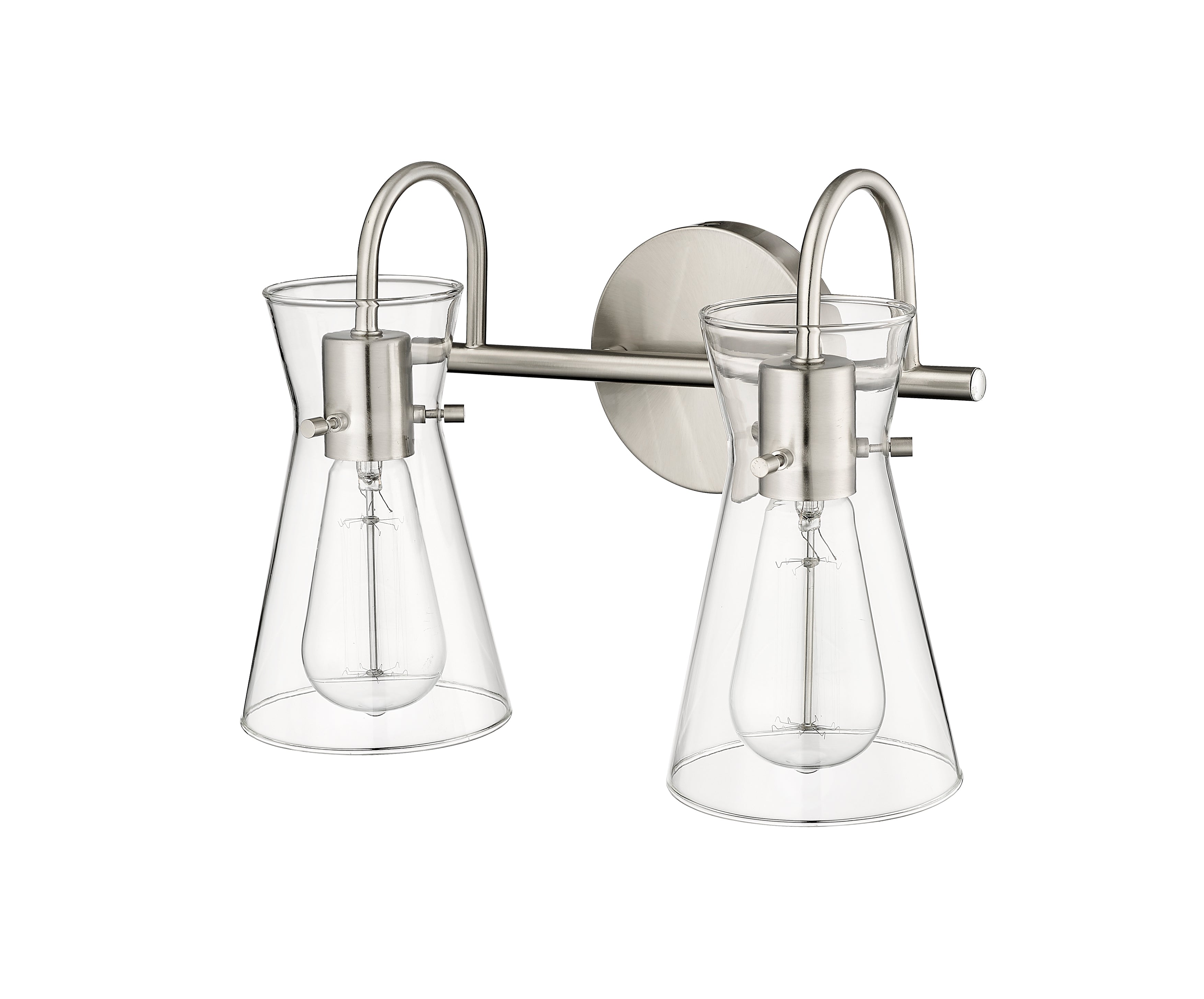 13.4'' Camellia Brushed Nickel 2 Light Bath Vanity