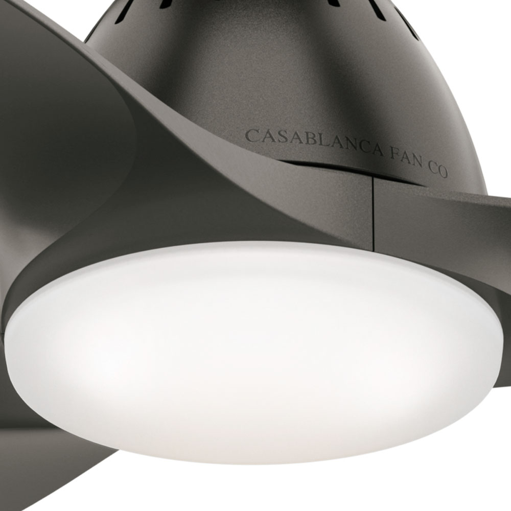 Casablanca 44 inch Wisp Noble Bronze Ceiling Fan with LED Light Kit and Handheld Remote
