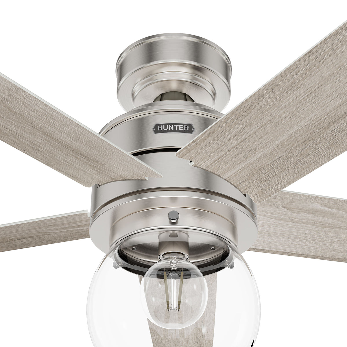 52 inch Xidane Brushed Nickel Ceiling Fan with LED Light Kit and Handheld Remote