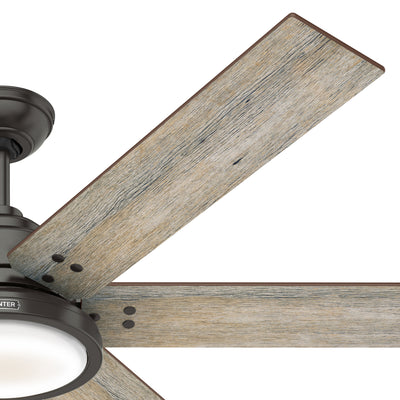 60 inch Warrant ENERGY STAR® Noble Bronze Ceiling Fan with LED Light Kit and Wall Control