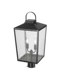 22.75'' Devens Powder Coated Black 2 Light Post Lantern