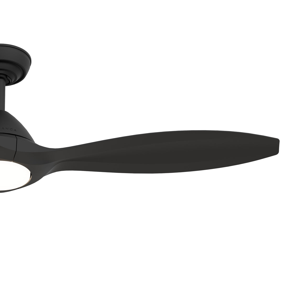 Casablanca 56 inch Surea ENERGY STAR® Matte Black Damp Rated Ceiling Fan with LED Light Kit and Wall Control and Handheld Remote