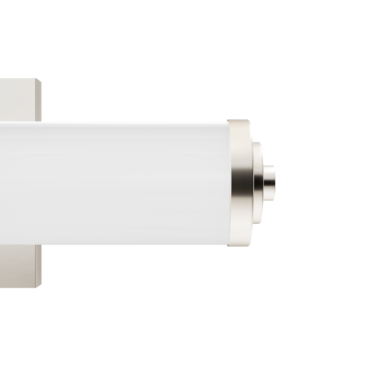 Holly Grove 18-inch 2-light Brushed Nickel Vanity Light with Cased White Glass