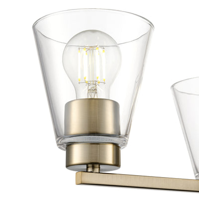 15'' Strayhan Modern Gold 3 Light Chandelier