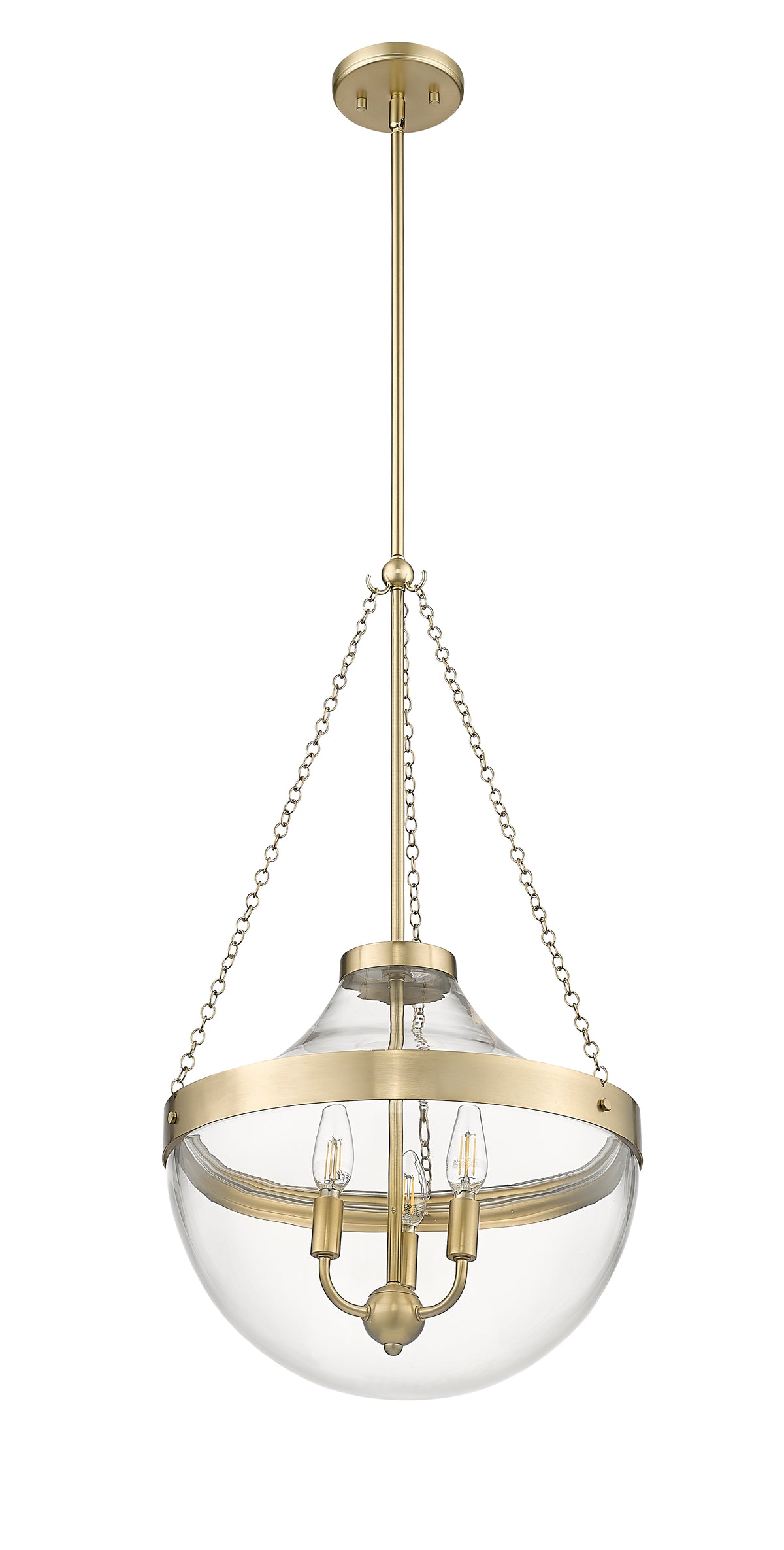 29.4'' Clarra Modern Gold 3 Light Pendant