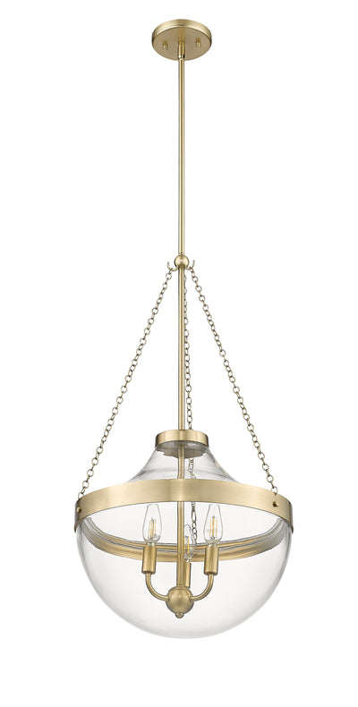 29.4'' Clarra Modern Gold 3 Light Pendant