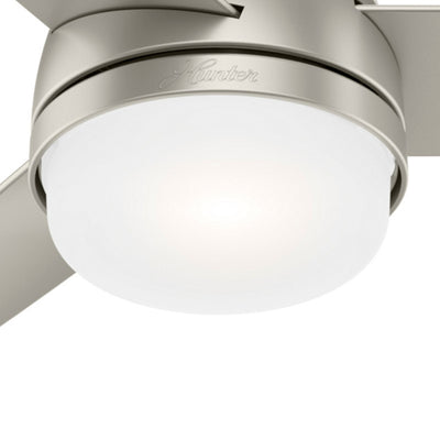 48 inch Midtown Matte Nickel Ceiling Fan with LED Light Kit and Handheld Remote