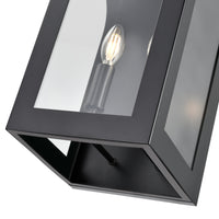 9.29'' Bratton Powder Coated Black 2 Light Wall Sconce