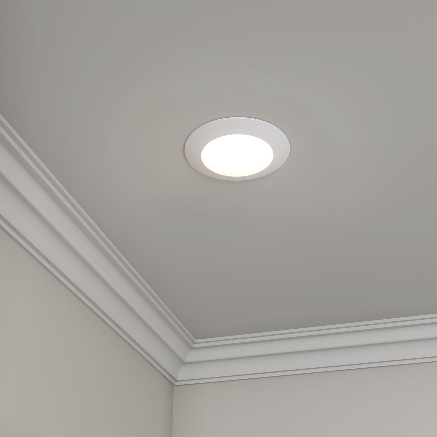 9-inch White Wall Light with 3000K Light